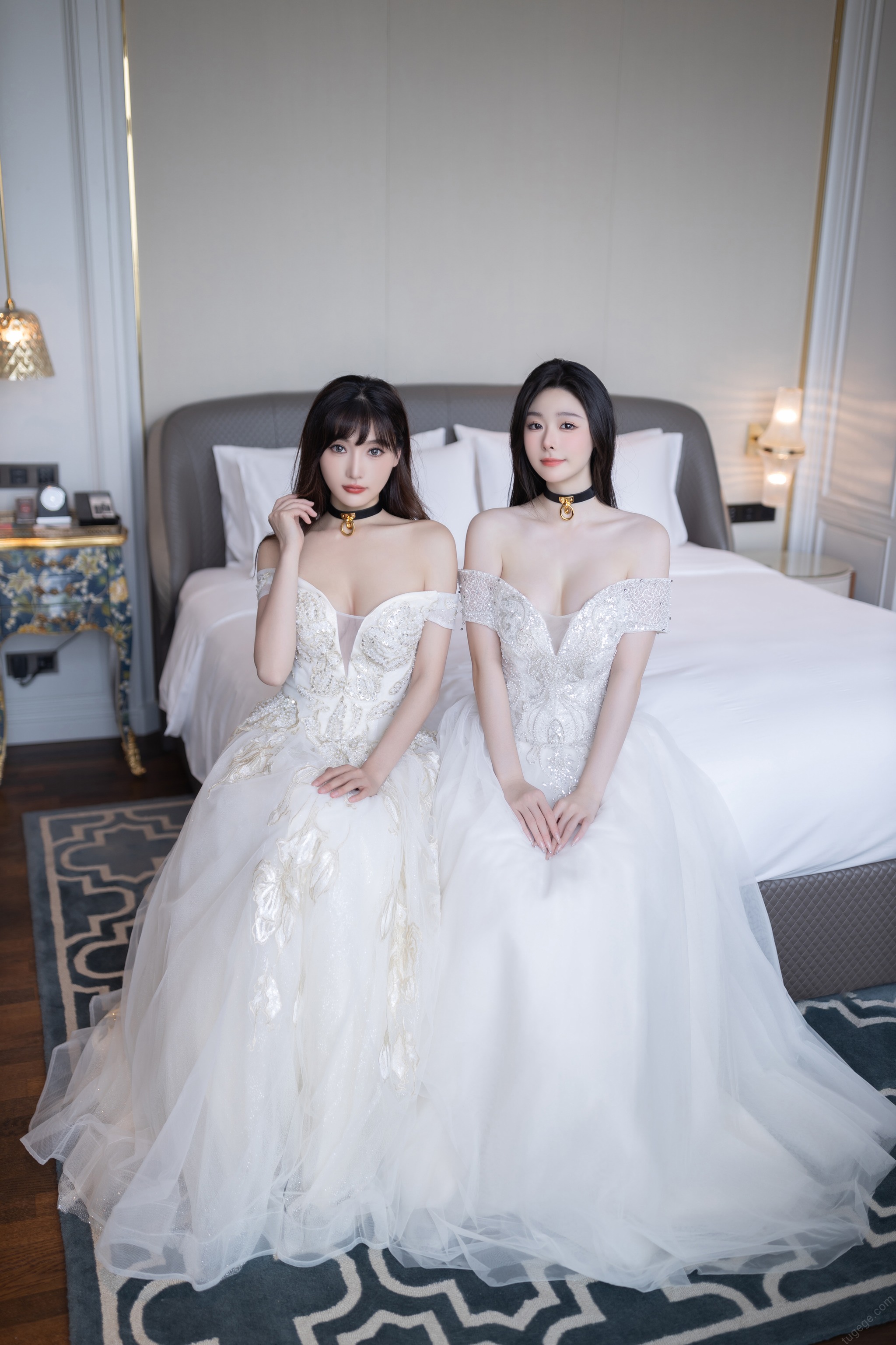 图片[1]-是小逗逗 – NO.006 陆萱萱 – 双人婚纱 [100P]-XikXak